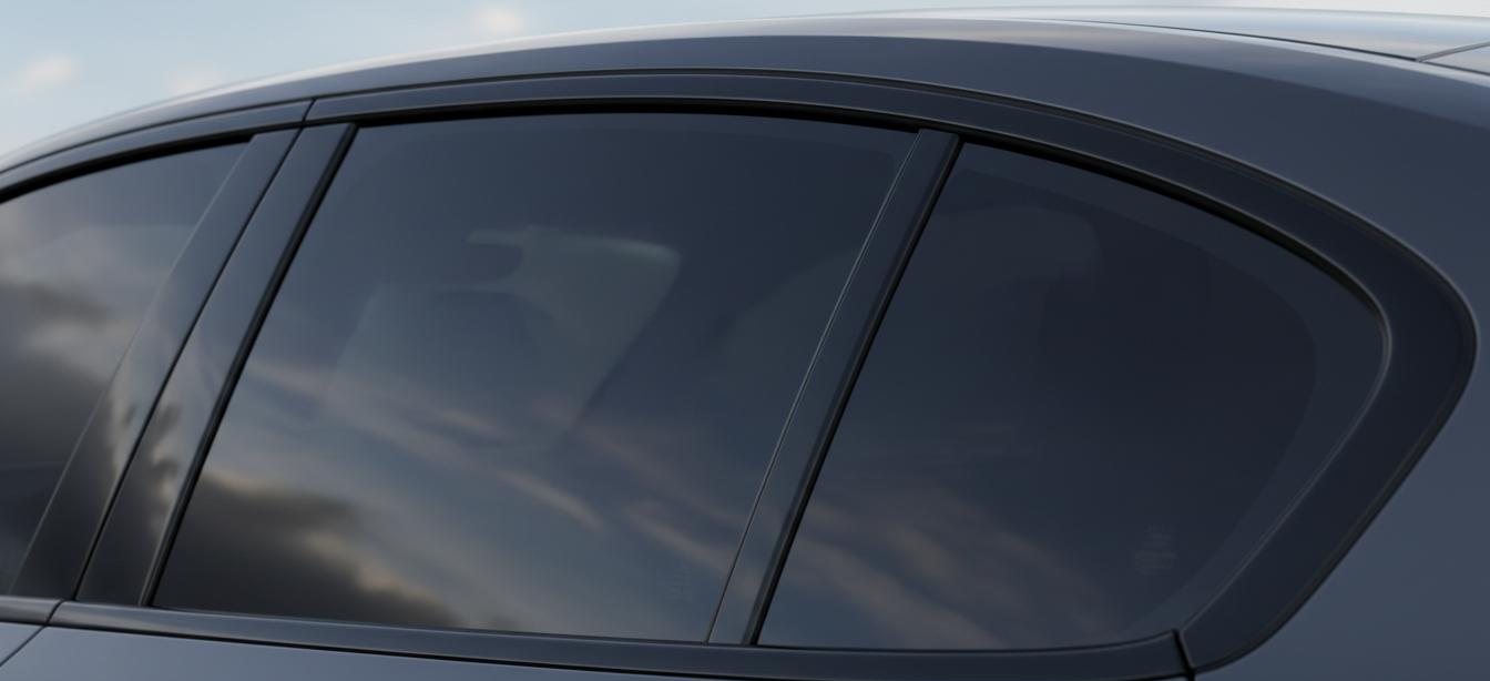Window tinting on a sedan in Boise, Idaho